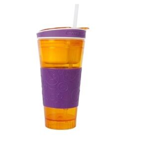Vibrant Orange and Purple Cup